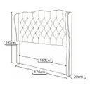Ver imagem 2 de Cabeceira Estofada Liza para Cama Box Casal King Size 1.95cm: Bege