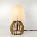 Ver imagem 4 de Abajur Luminária Mesa Madeira Mdf Sala 35x27 Mesa de Cabeceira Cor:marfim