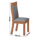 Ver imagem 4 de Sala de Jantar Tuboarte Mesa Manoela 160 com 6 Cadeiras Bella New