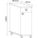 Ver imagem 3 de Balcão Bianca Branco Tampo Preto Filtro