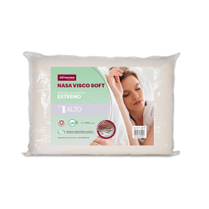 Travesseiro Nasa Alto Viscoelástico Orthocrin Visco Soft 48x68x15 Espuma Certificada