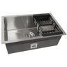 Cuba Quadrada Inox 304 60x40 Premium Lixeira Embutir 5l - 3