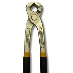 Alicate Corte Frontal 10" Torques Aço Carbono Niquelado Turquesa Armador Azulejista Piso Arame 250mm - 3