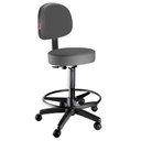 Ver imagem 1 de Cadeira Mocho Secretária Giratório Estética Massagista e Tatuador