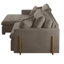 Ver imagem 4 de Sofá Cama Lisboa Retrátil e Reclinável 260cm Braço 10cm Meu Sofá Online