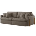 Ver imagem 6 de Sofá Cama Lisboa Retrátil e Reclinável 260cm Braço 10cm Meu Sofá Online