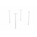 Ver imagem 1 de Conjunto 4 Pés Mesa Sena Cromada de Metal M057cr Kappesberg Crome