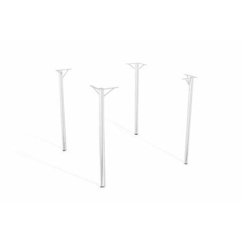 Conjunto 4 Pés Mesa Sena Cromada de Metal M057cr Kappesberg Crome