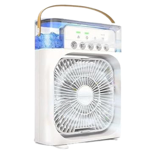 Ventilador Portátil de Mesa Mini Ar Condicionado Branco