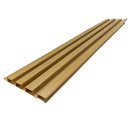 Ver imagem 1 de Painel Ripado Pvc 100cmx15cm 7un com 02 Canto Bariri - Tk:cerejeira