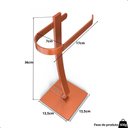 Ver imagem 4 de Porta Papel Higiênico de Chão Suporte Papeleira Rose Gold.s