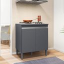 Ver imagem 5 de Balcão para Cooktop Andréia 2 Portas Cinza Ajl