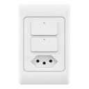 Ver imagem 2 de Interruptor Agl Wifi com 2 Teclas e Uma Tomada