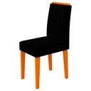 Ver imagem 4 de Conjunto Mesa de Jantar Bárbara 1,60m Tampo de Madeira com Vidro Colado com 6 Cadeiras Ana Ypê