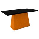 Ver imagem 2 de Conjunto Mesa de Jantar Bárbara 1,60m Tampo de Madeira com Vidro Colado com 6 Cadeiras Ana Ypê