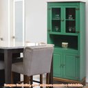 Ver imagem 4 de Cristaleira 4 Portas Malu Cor Verde 88cm - 66581