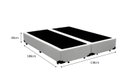Ver imagem 5 de Cama Box Casal Bipartido - Tecido Sintético Branco com Colchão Extra Firme D28 - Suporta 80Kg
