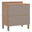 Ver imagem 3 de Balcão Luciane Yara 80 cm 2 Gavetões com Tampo 1303/199