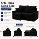 Ver imagem 3 de Sofá Cristal Caixa Zero 260m - Preto