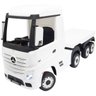 Mini Caminhão Elétrico Infantil 12v Mercedes Benz Actros com Carreta Controle Remoto Branco Brinqway - 1