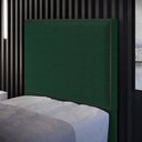 Ver imagem 3 de Cabeceira Box Solteiro Com Tachas 100 cm Vicenza L02 Bouclê Verde - Lyam Decor