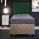 Ver imagem 2 de Cabeceira Box Solteiro Com Tachas 100 cm Vicenza L02 Bouclê Verde - Lyam Decor