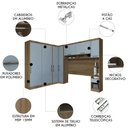 Ver imagem 2 de Guarda Roupa Casal Modulado Cp06 Delphi Avelã/grey L01 - Mpozenato