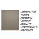 Ver imagem 3 de Painel de Cozinha até 100 Pol Modular 3.0 Ripado 297x250cm Gris Fosco - Linea Brasil