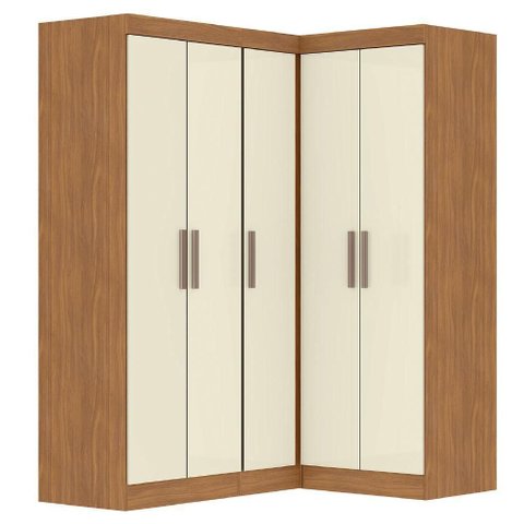 Quarto Modulado de Canto Madrid com 5 Portas Maxel