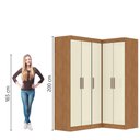 Ver imagem 5 de Quarto Modulado de Canto Madrid com 5 Portas Maxel
