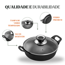 Ver imagem 2 de Travessa Estilo Redonda Ferro Tampa Vidro Panelamineira 14cm