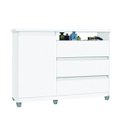 Ver imagem 2 de Cômoda 3 Gavetas 1 Porta Munique Branco