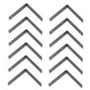 Ver imagem 1 de Kit 12 Chapa L Fixação Emenda Vigas Colunas Telhados 25x25cm