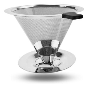 Coador de Café Pour Over Aço Inox - Não Precisa de Filtro