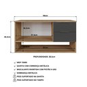 Ver imagem 6 de Gabinete de Banheiro Suspenso 90 cm BA307 sem Cuba Artemis Yescasa