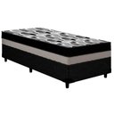 Ver imagem 1 de Cama Box Solteiro: Colchão Anatômico Ortobom D33-ep Iso 100 Double Face + Base Crc Courano Black(