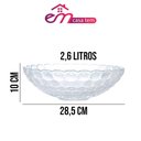Ver imagem 6 de Tigela Centro de Mesa Fruteira Vidro Bubble Transparente 28,5cm 2,6l em Casa Tem