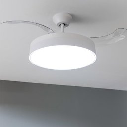 Ventilador Lampada de Teto Retratil Grande Lustre Led 3 em 1 Controle Ajustavel Quarto Casa Apartame - 8