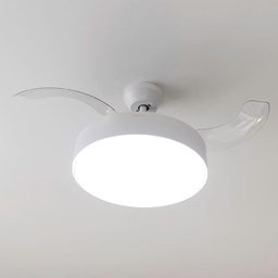 Ventilador Lampada de Teto Retratil Grande Lustre Led 3 em 1 Controle Ajustavel Quarto Casa Apartame - 7