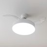 Ventilador Lampada de Teto Retratil Grande Lustre Led 3 em 1 Controle Ajustavel Quarto Casa Apartame - 7
