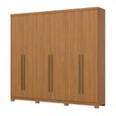 Ver imagem 2 de Guarda-Roupa Casal 6 Portas e 3 Gavetas New Jade Marrom/Cinamomo