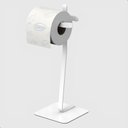 Ver imagem 1 de Porta Papel Higiênico de Chão Single Suporte Para Papel Oslo:Branco