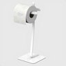 Porta Papel Higiênico de Chão Single Suporte Para Papel Oslo:Branco - 1