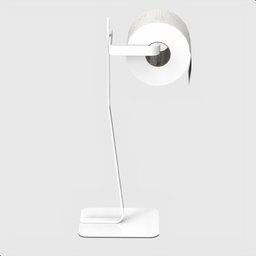 Porta Papel Higiênico de Chão Single Suporte Para Papel Oslo:Branco - 4