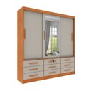 Ver imagem 1 de Guarda-roupa 3 Portas de Correr C/ 9 Gavetas - Chicago Tcil