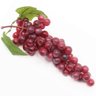 Kit 4 Cachos de Fruta Artificial Uva Vermelha Silicone 32cm - 2