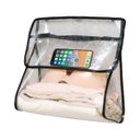 Ver imagem 1 de Protetor Organizador Bolsa Roupas Objetos Impermeável Cabide:preta