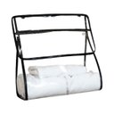 Ver imagem 4 de Protetor Organizador Bolsa Roupas Objetos Impermeável Cabide:preta