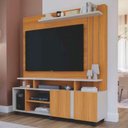 Ver imagem 3 de Estante Home Valência com 2 Portas e Painel para TV até 55 Polegadas Permóbili Nature/Off White