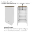 Ver mais imagens de Mesa Escritorio em L 168x135 cm e Armario 140x70 cm Olmo Branco Artany